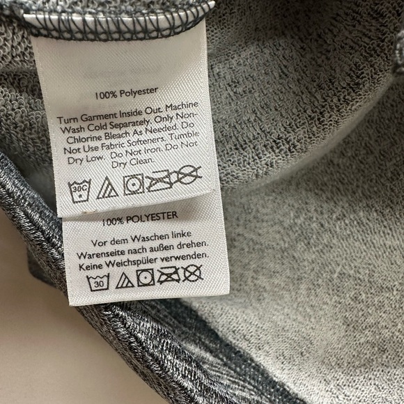 Eddie Bauer Women’s Heather Gray Black Cowl Neck Sweater Top Sweatshirt Active M - Picture 5 of 8